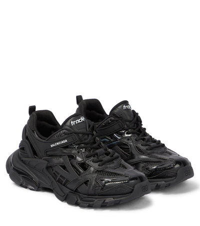 Balenciaga Kids' Track Trainers In Black