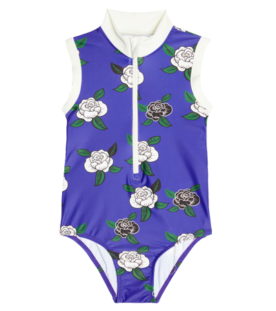 Mini Rodini Kids Swimsuit For Girls In Blue