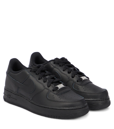 Nike Kids' Air Force 1 Low '07 "triple Black" Sneakers In Black,black