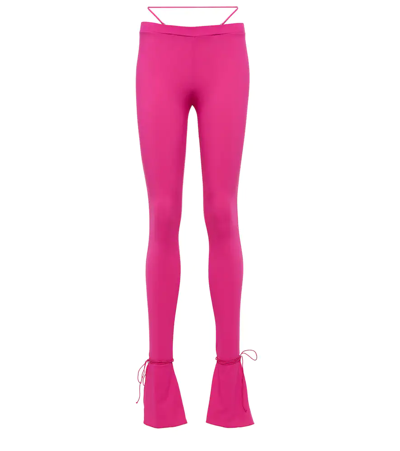 Nensi Dojaka Flared Leggings In Pink