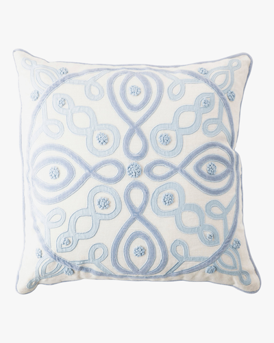Juliska Berry & Thread Chambray Pillow - 18in | Cotton/velvet/linen