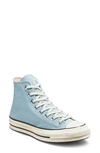 Converse Gender Inclusive Chuck 70 Crafted Stitch Canvas High Top Sneaker In Blue/ Worn Blue/ Pink Cotton
