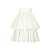 Rotate Birger Christensen Rotate Strapless Silhouette Carmina Dress In Cream