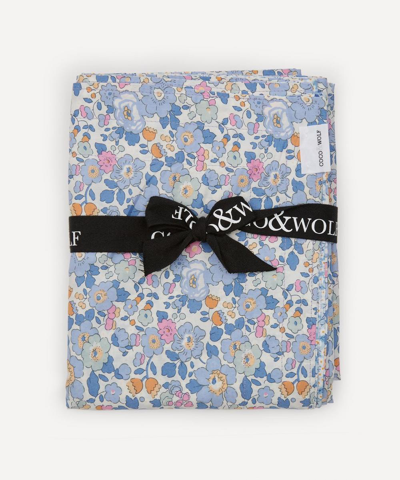 Coco & Wolf Mitsi Valeria And Betsy Lavender Small Stitch Edge Tablecloth In Multicoloured