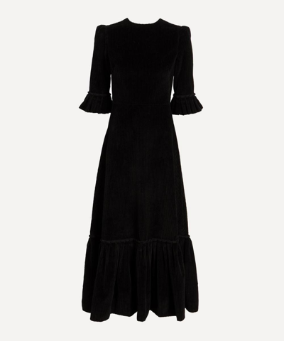 The Vampire's Wife The Corduroy Festival Dress In Black