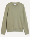 Nn07 Luis 6430 Crewneck Jumper In Oil Green
