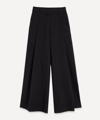 Dries Van Noten Podium Crystal-embellished Wide-leg Trousers In Black