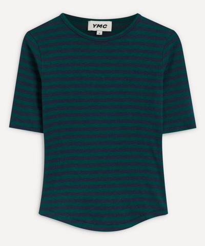 Ymc You Must Create Charlotte Short-sleeve T-shirt In Navy Green