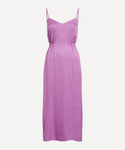 Aligne Francesca Low Back Slip Dress In Lilac