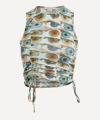 Paloma Wool Baviera Eye Print Semisheer Top In Ecru