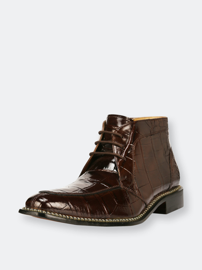 Libertyzeno Liam Man Made Lace-up Boots In Brown