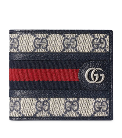 Gucci Ophidia Gg Bifold Wallet In Blue