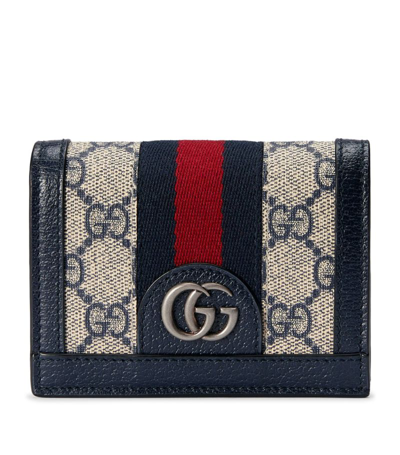 Gucci Ophidia Gg Bifold Wallet In Blue