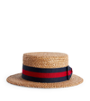 STETSON WOVEN BOATER HAT
