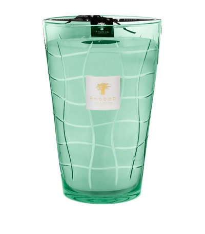 Baobab Collection Nazaré Waves Maxi Candle (6500g) In Mint Green