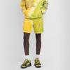 Mcq By Alexander Mcqueen Straight-leg Tie-dyed Cotton-jersey Drawstring Shorts In Yellow