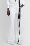 ANN DEMEULEMEESTER WOMAN WHITE JEANS