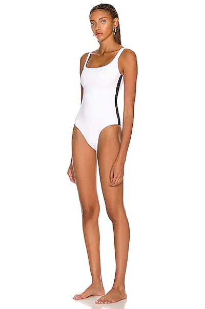 Wardrobe.nyc For Fwrd Swimsuit In White & Black