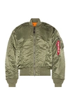 Alpha Industries Ma-1 Slim Fit Jacket In Sage