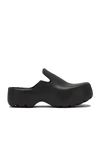 Bottega Veneta Chunky Rubber-sole Slides In Nero