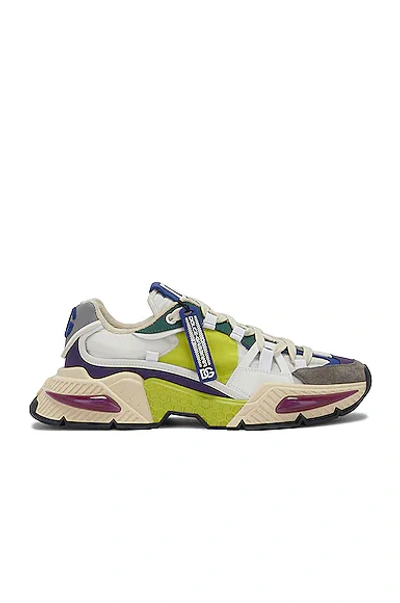 Dolce & Gabbana Airmaster Panelled Low-top Sneakers In Multi-colored