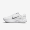 Nike Renew Ride 3 Sneakers In White/metallic Silver In White,pure Platinum,metallic Silver