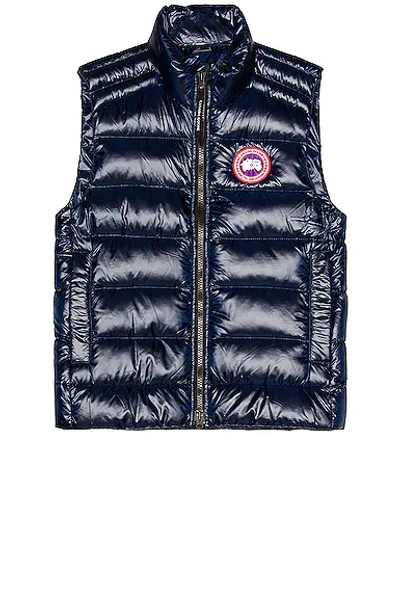 Canada Goose Crofton Puffer Vest In Atlantic Navy