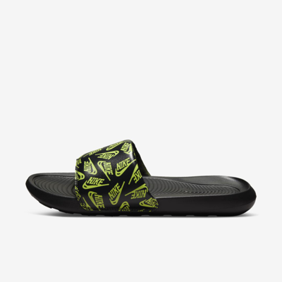 Nike Men's Victori One Printed Slides In Black