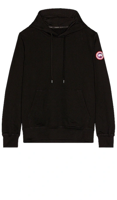 Canada Goose Amherst Cordura-panelled Merino Wool Hoodie In Black