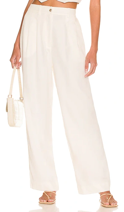 Donni Pleated Trouser In Cream