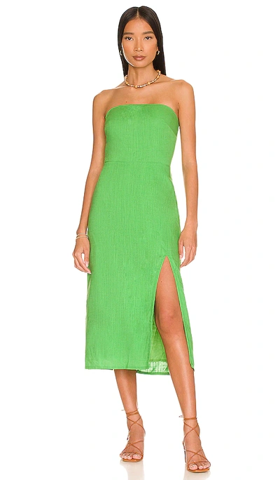 Sndys Serena Midi Dress In Green