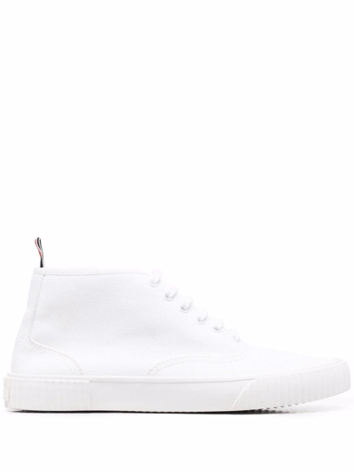 Thom Browne Heritage Mid-top Sneakers In White