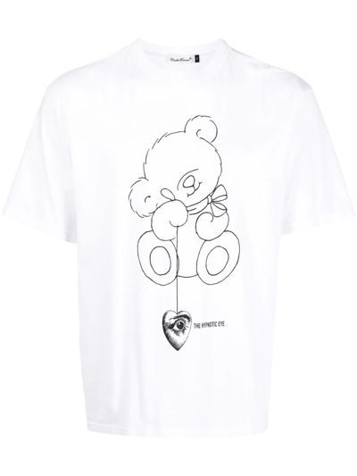 Undercover Teddy Bear Relaxed-fit Cotton-jersey T-shirt In White
