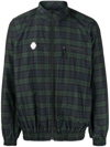 Undercover Check-pattern Bomber Jacket In Green