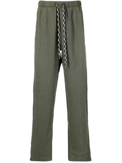 Zadig & Voltaire Pixel Drawstring Straight-leg Trousers In Green