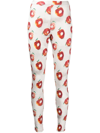 UNDERCOVER APPLE-PRINT COTTON LEGGINGS