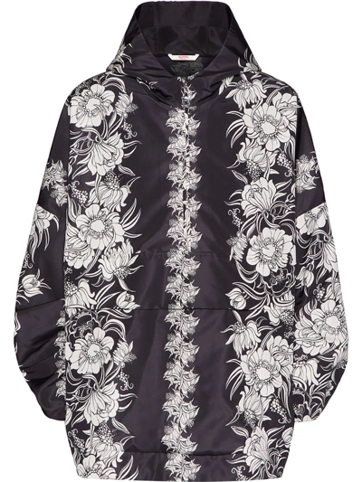 Valentino Graphic-print Hooded Jacket In Multi