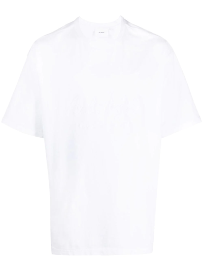 Axel Arigato Embroidered-logo T-shirt In White