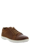 English Laundry David Low Top Suede Trim Sneaker In Cognac