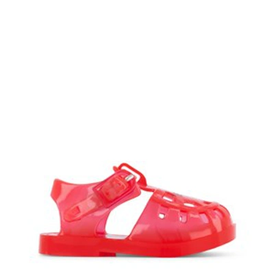 Hugo Boss Kids' Boss Red Branded Transparent Sandals