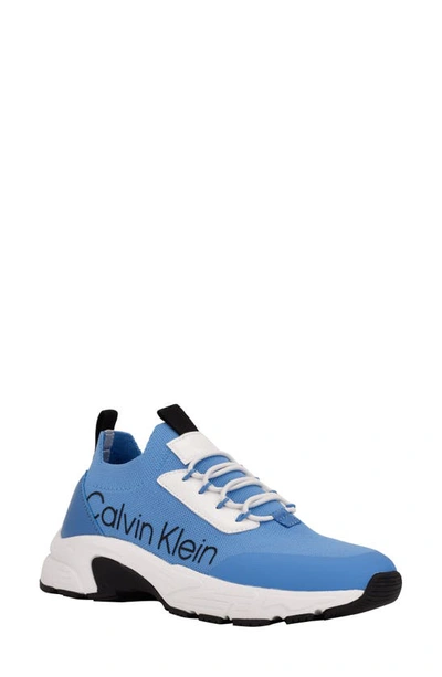 Calvin Klein Women's Vianna Logo Slip On Sneakers Women's Shoes In Blue/white/black