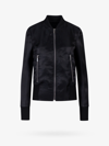 Sapio Zipped Fitted Bomber Jacket In Black