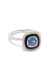 SELIM MOUZANNAR 18KT WHITE GOLD MINA SAPPHIRE RING