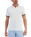 ALFANI MEN'S REGULAR-FIT TIPPED POLO SHIRT, CREATED FOR MACY'S