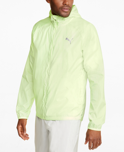 Puma Men's Favorite Running Jacket In Chartreuse