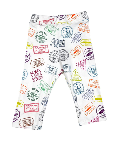 Mixed Up Clothing Baby Boys And Girls Printed Leggings In White