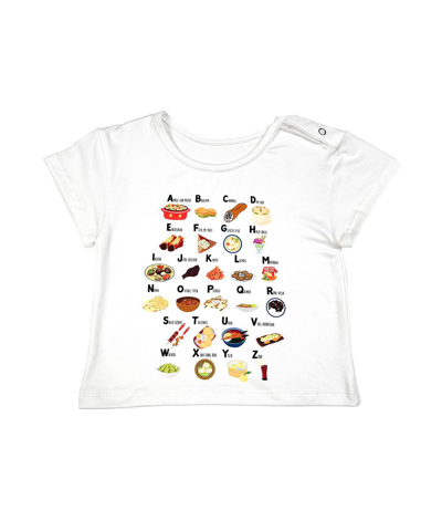 Mixed Up Clothing Baby Boys And Girls Short Sleeve Print T-shirt In White