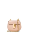 Chloé Mini Leather Drew Shoulder Bag In Neutrals.