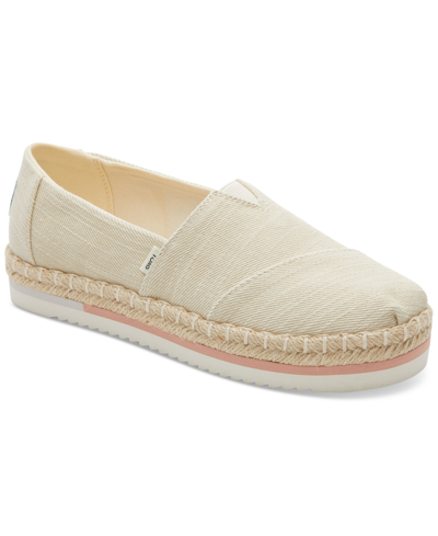 Toms Women's Classic Alpargata Rope Twill Espadrille Flats In Natural