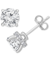 BADGLEY MISCHKA CERTIFIED LAB GROWN DIAMOND HALO STUD EARRINGS (2-1/2 CT. T.W.) IN 14K GOLD